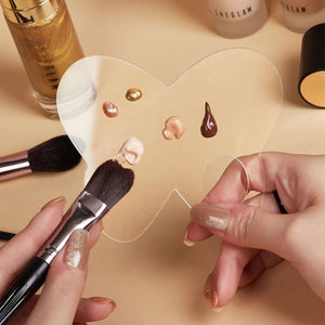 Acrylic Makeup Palette & Spatula - The Soulara