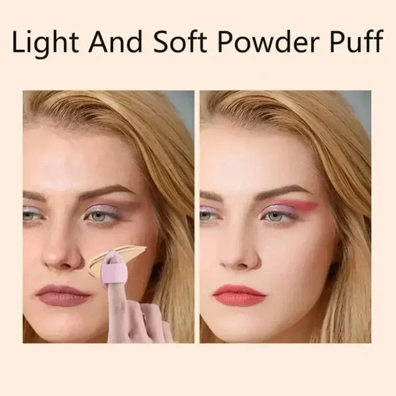 12PCS Velvet Triangle Powder Puffs - The Soulara