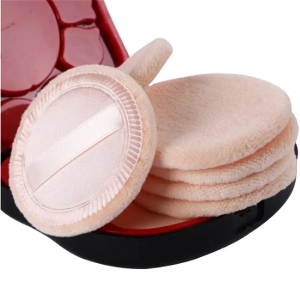 6PCS Round Facial Powder Puffs - The Soulara