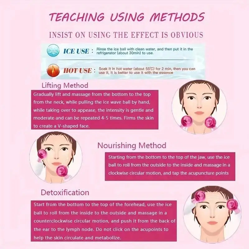2PCS Ice Globes Facial Massager For Glowing and Refreshing Skin Online