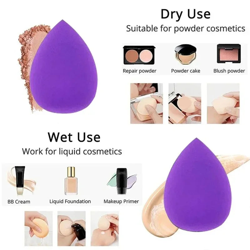 12PCS Velvet Triangle Powder Puffs - Makeup Accessories USA Online