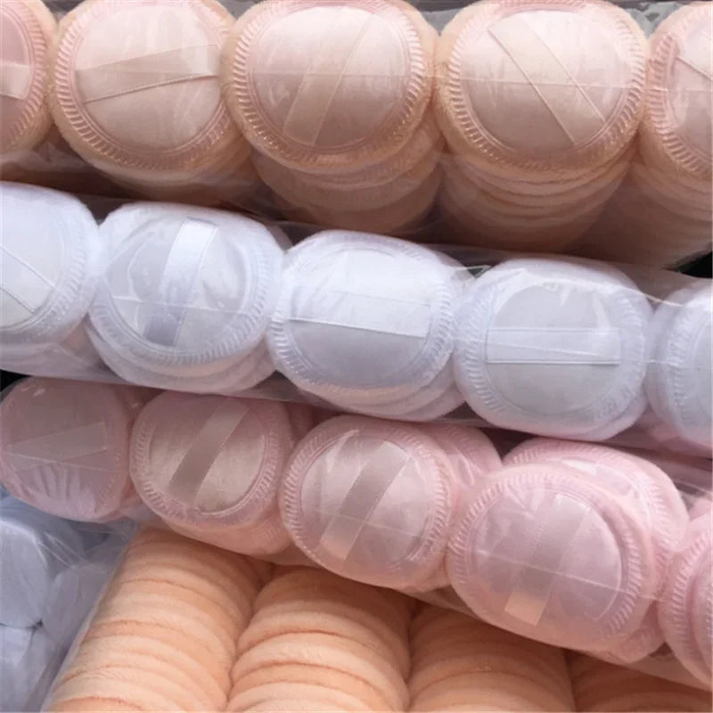 6PCS Round Facial Powder Puffs - The Soulara