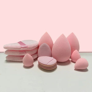 12PCS Velvet Triangle Powder Puffs - The Soulara