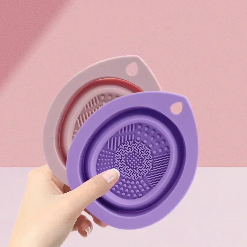 Silicone Makeup Brush Cleaner Bowl - Makeup Accessories USA Online