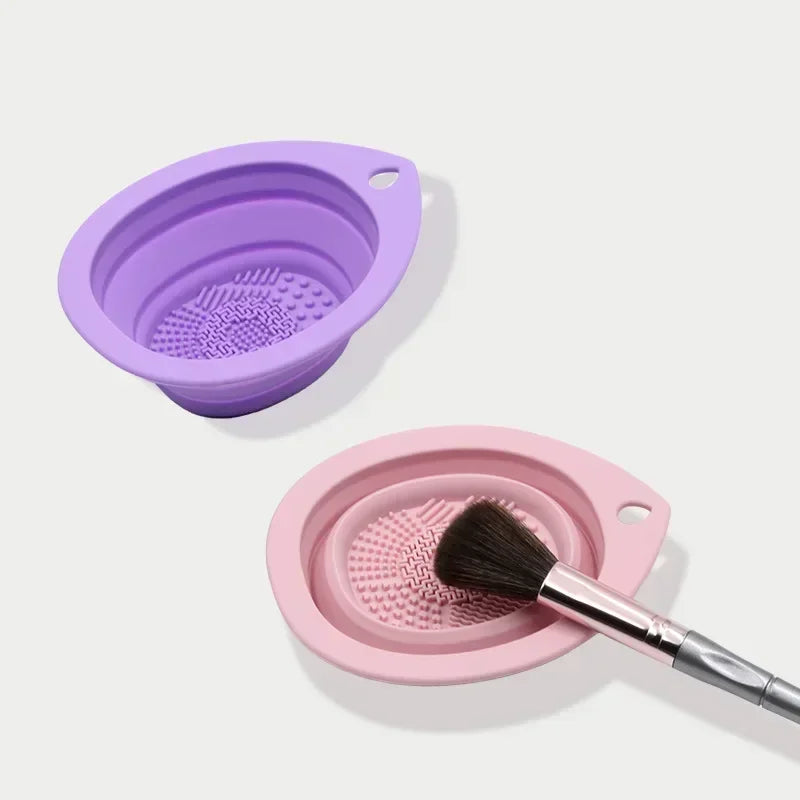 Silicone Makeup Brush Cleaner Bowl - Makeup Accessories USA Online