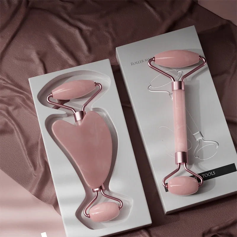 2PCS Face Roller & Gua Sha Set - Women's Skin Care Tools USA Online